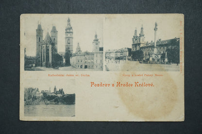 Pohlednice Pozdrav z Hradce Králové koláž x10245