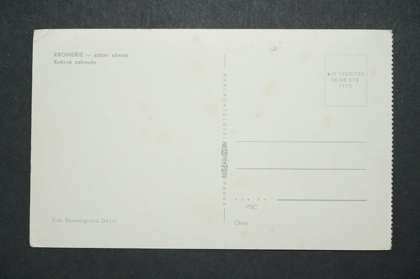 Postcard Kroměříž - state castle x10258