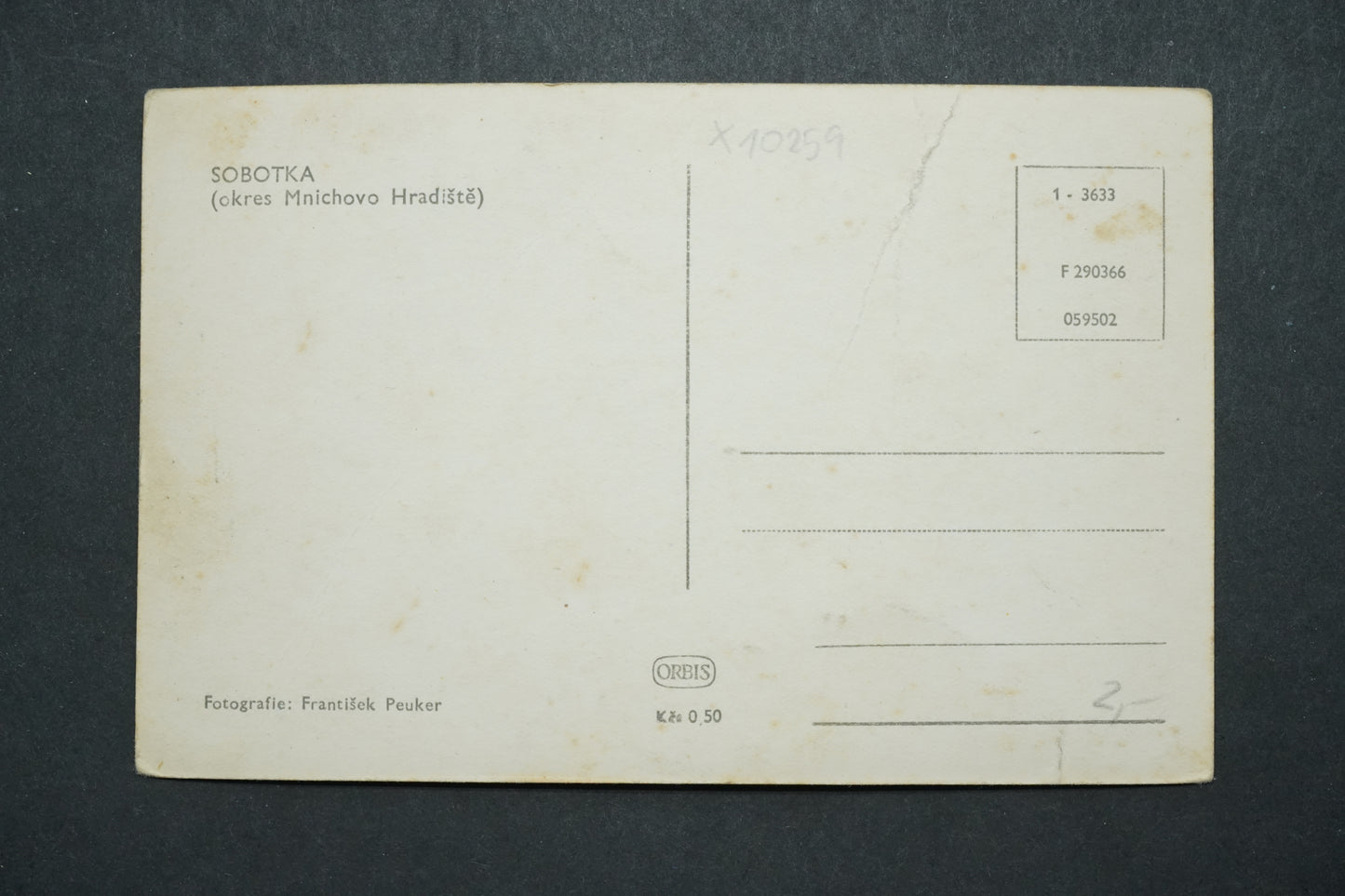 Postcard Sobotka (Mnichovo Hradiště district) x10259