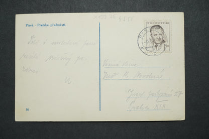 Postcard Písek - Prague suburbs x10275