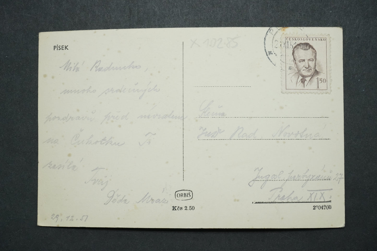 Pohlednice Písek x10285