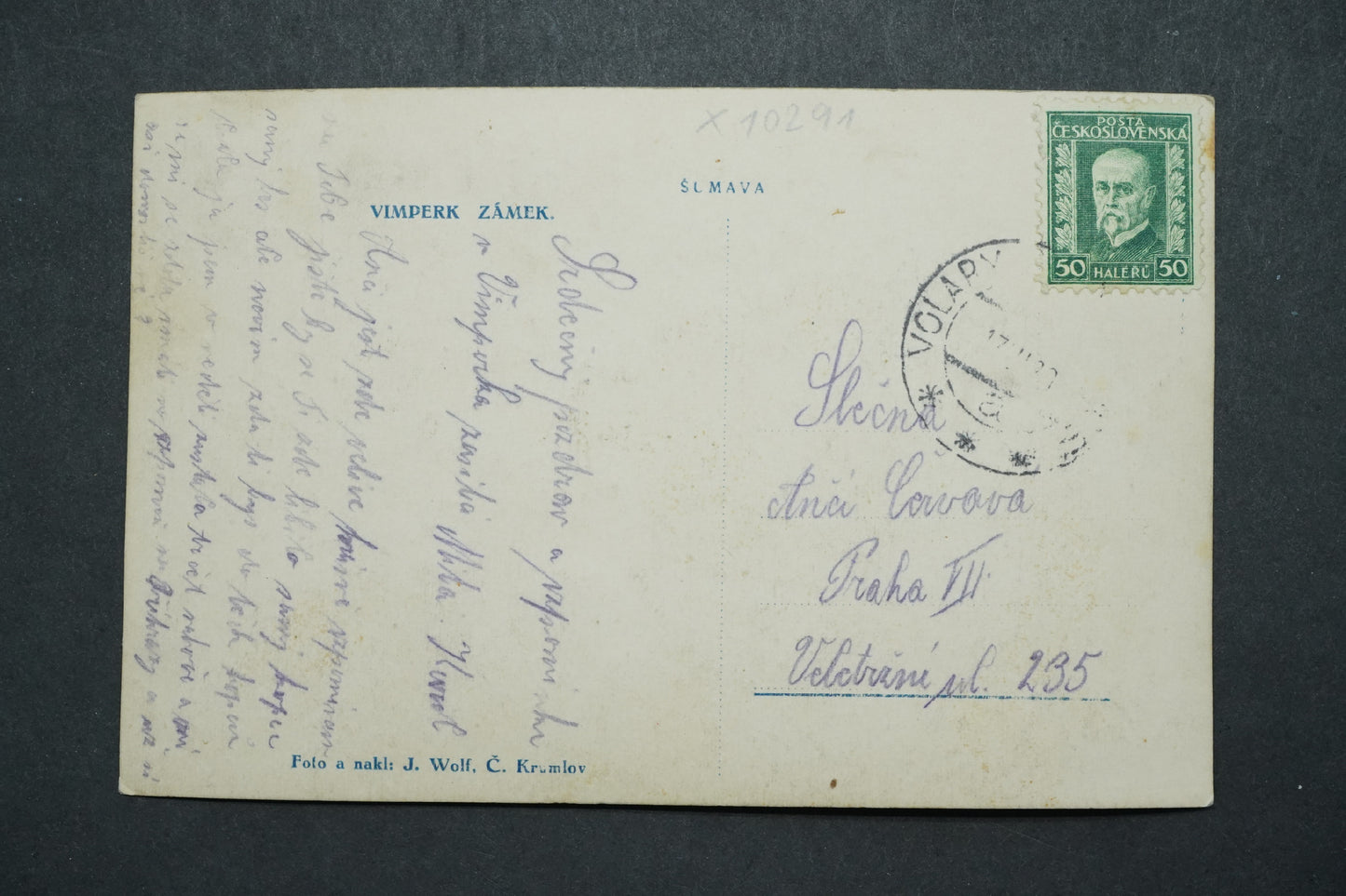 Pohlednice Vimperk zámek x10291