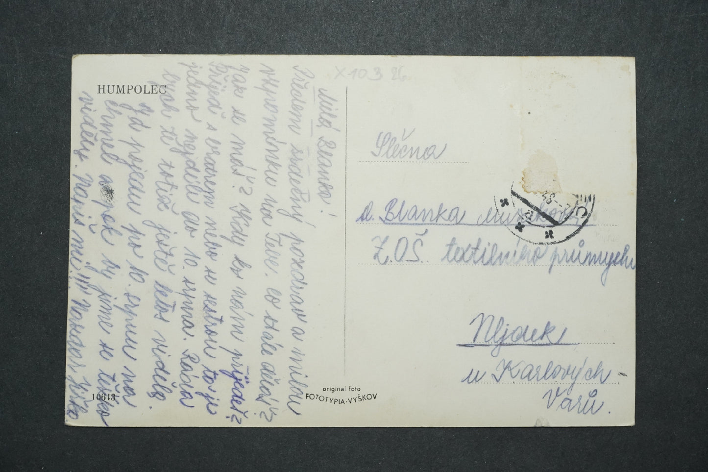 Pohlednice Humpolec x10326