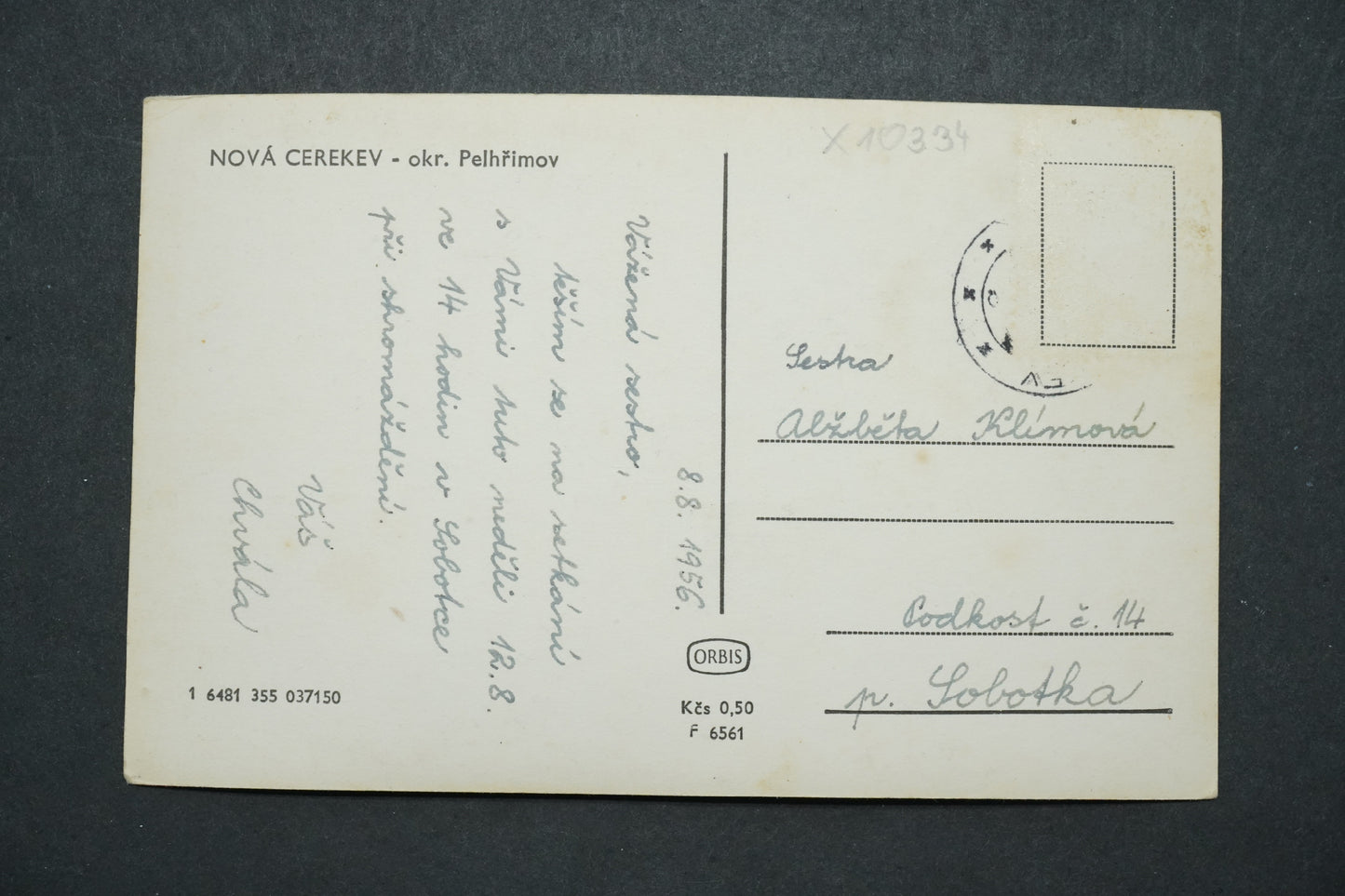 Pohlednice Nová Cerekev - okr. Pelhřimov x10334