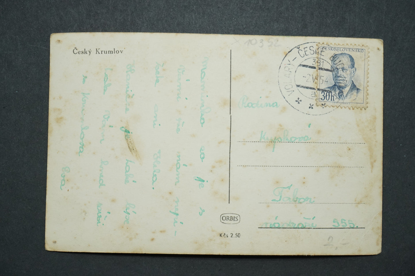 Postcard Cesky Krumlov x10352