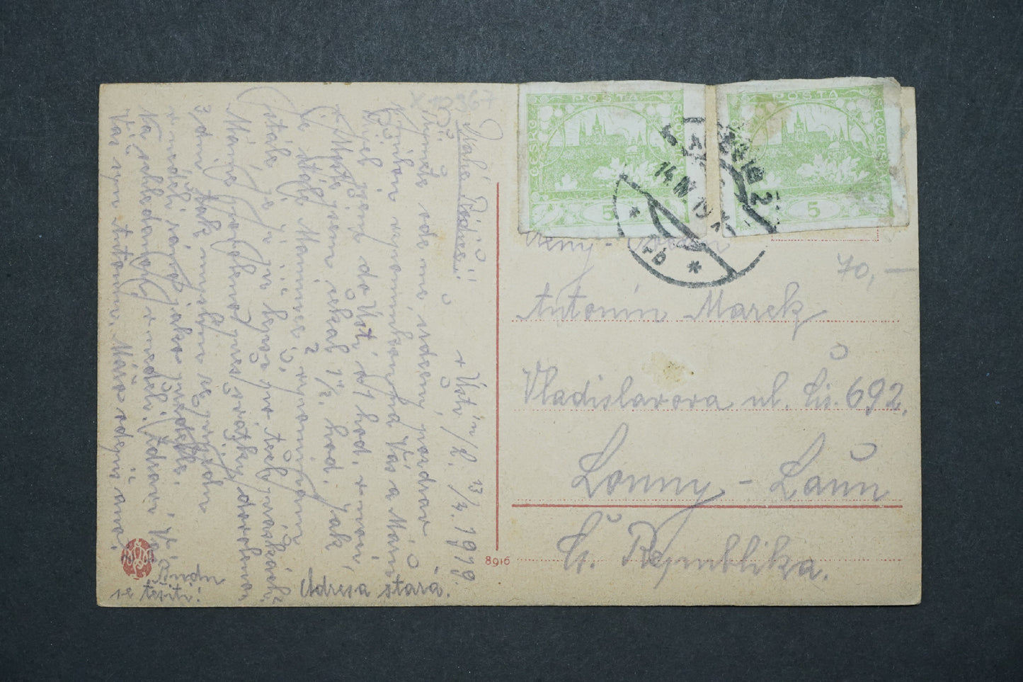 Pohlednice Aussig a. E. x10367