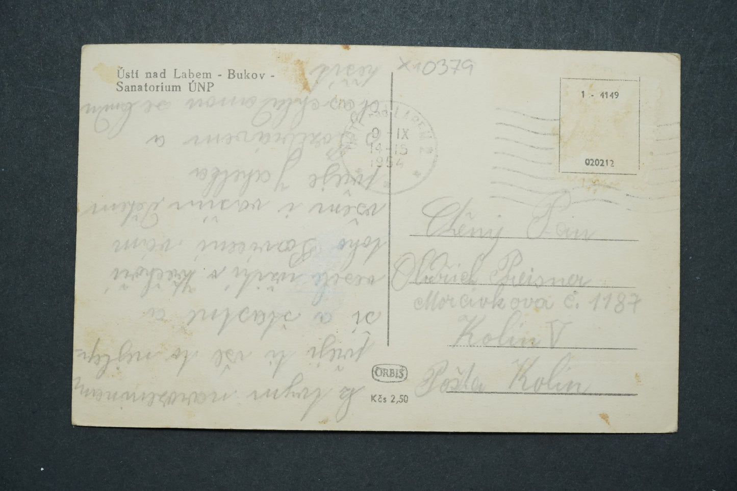 Pohlednice Ústí nad LAbem - Bukov - Sanatorium ÚNP x10379