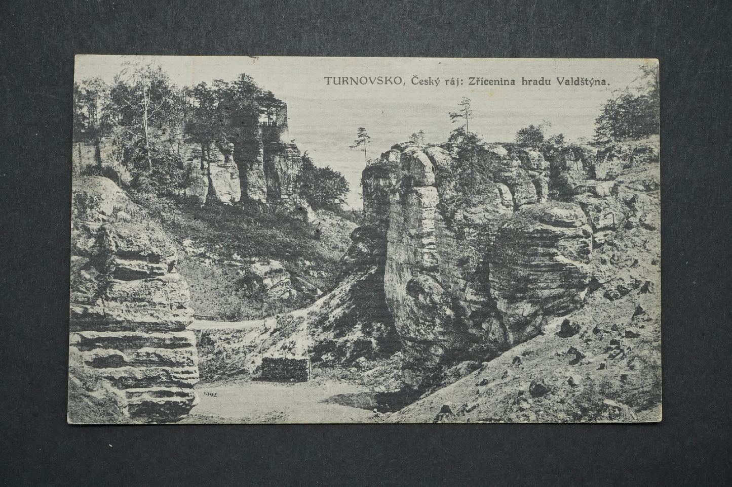 Pohlednice Turnovsko, Český ráj: Zřícenina hradu Valdštýn x10392