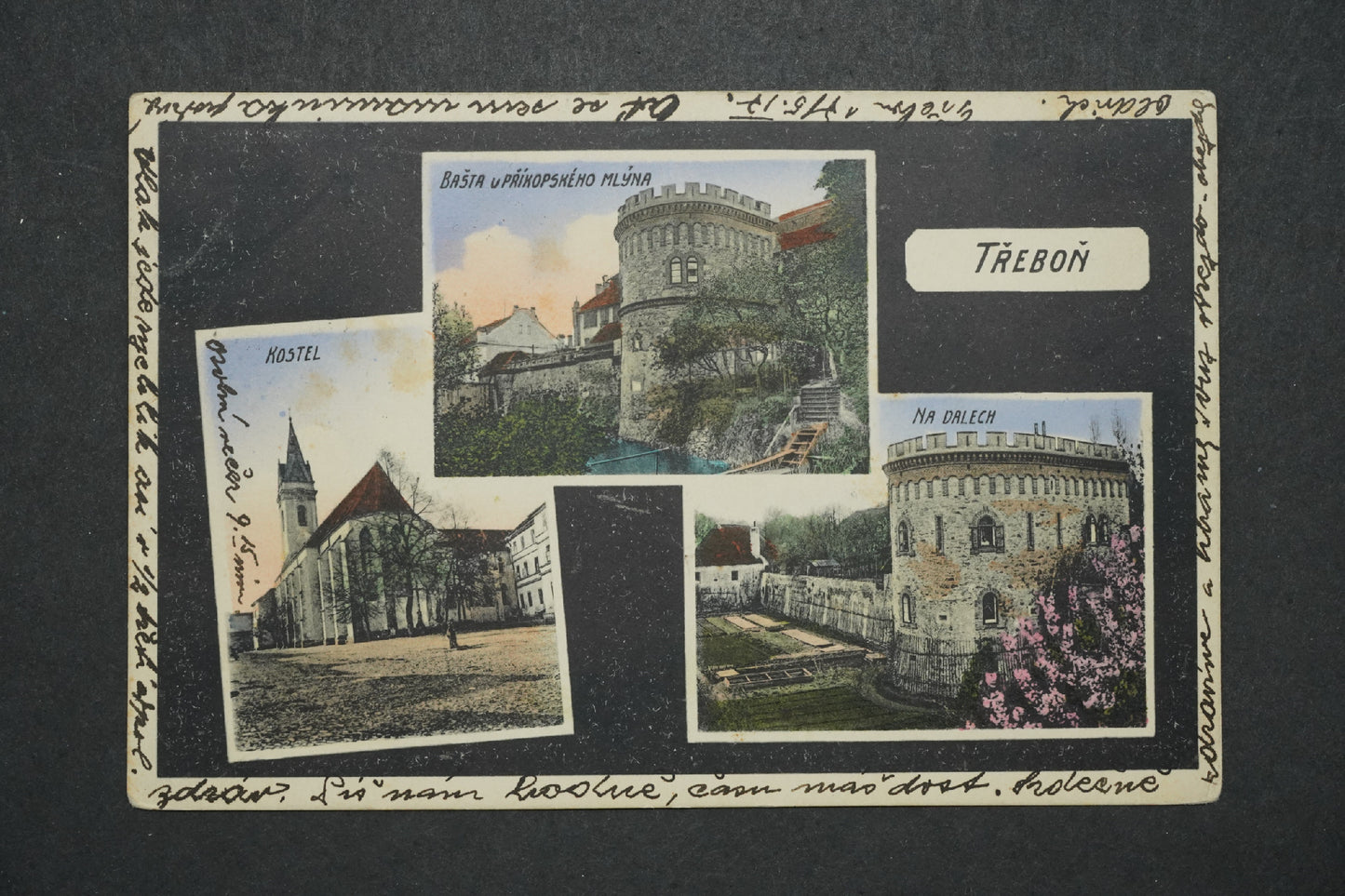 Pohlednice Třeboň - koláž x10403
