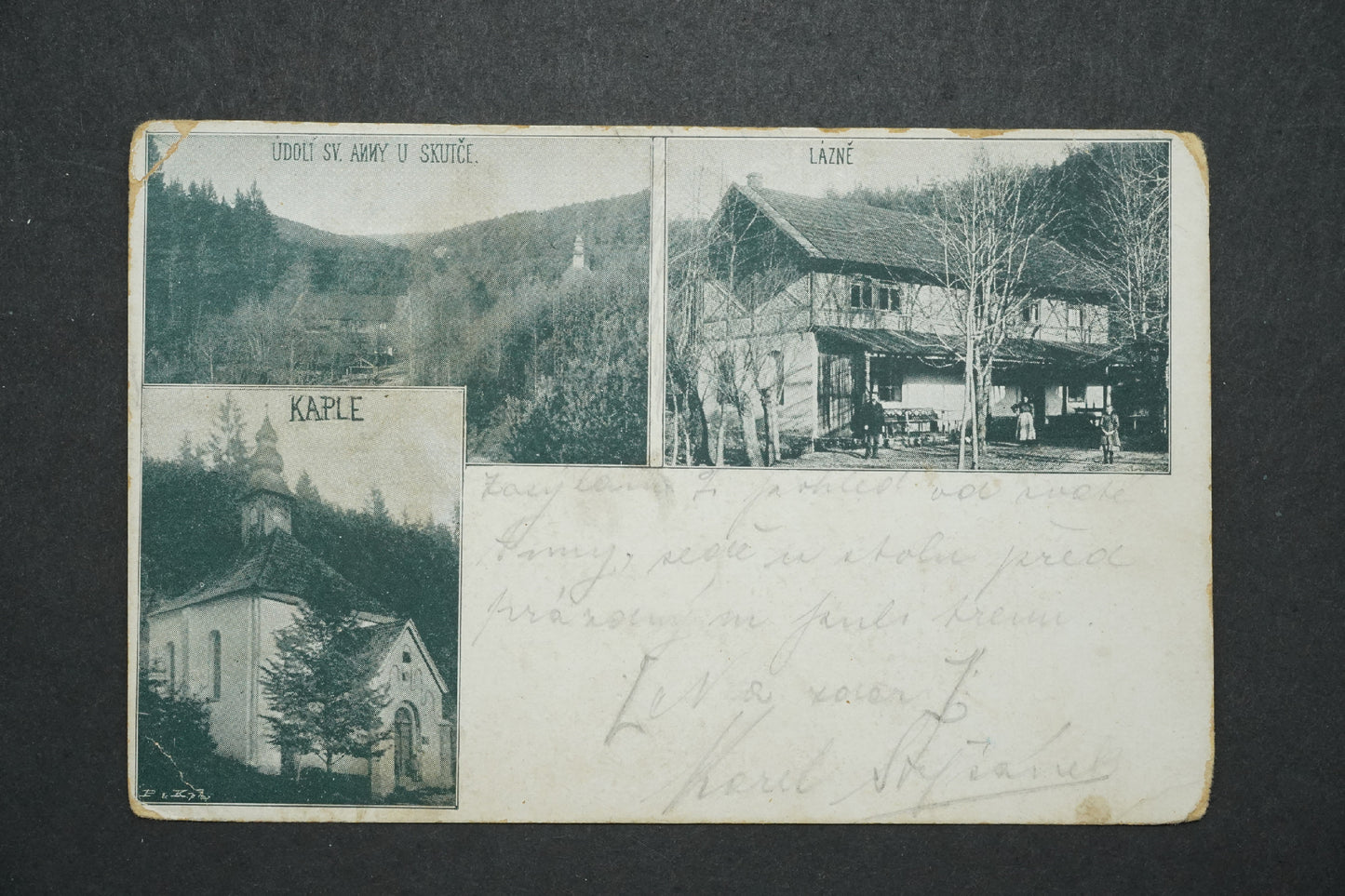 Pohlednice Pohled od Sv. Anny u Skutče - Koláž x10404