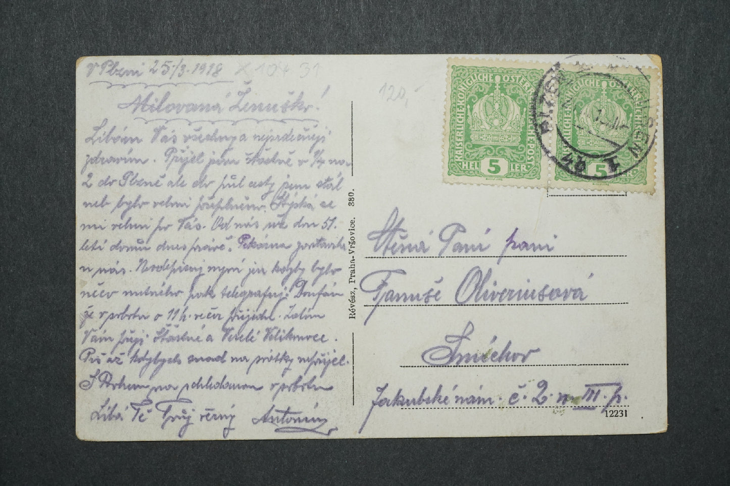 Postcard Pilsen x10431