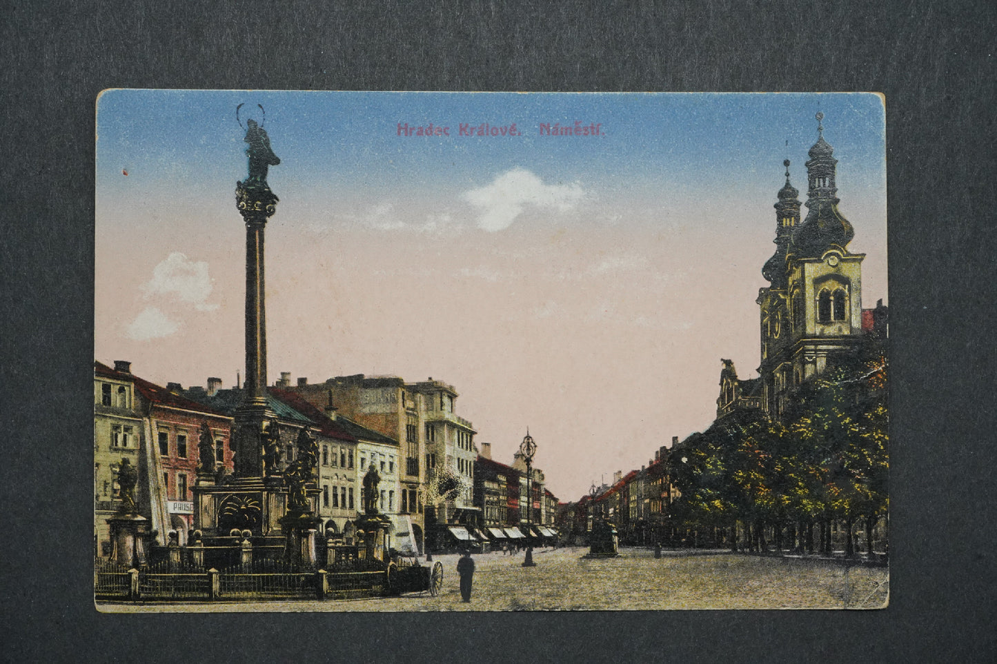 Postcard Hradec Kralove Square x10435