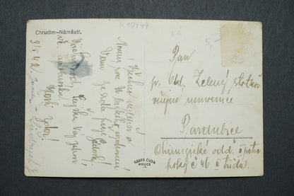 Pohlednice Chrudim Náměstí x10444