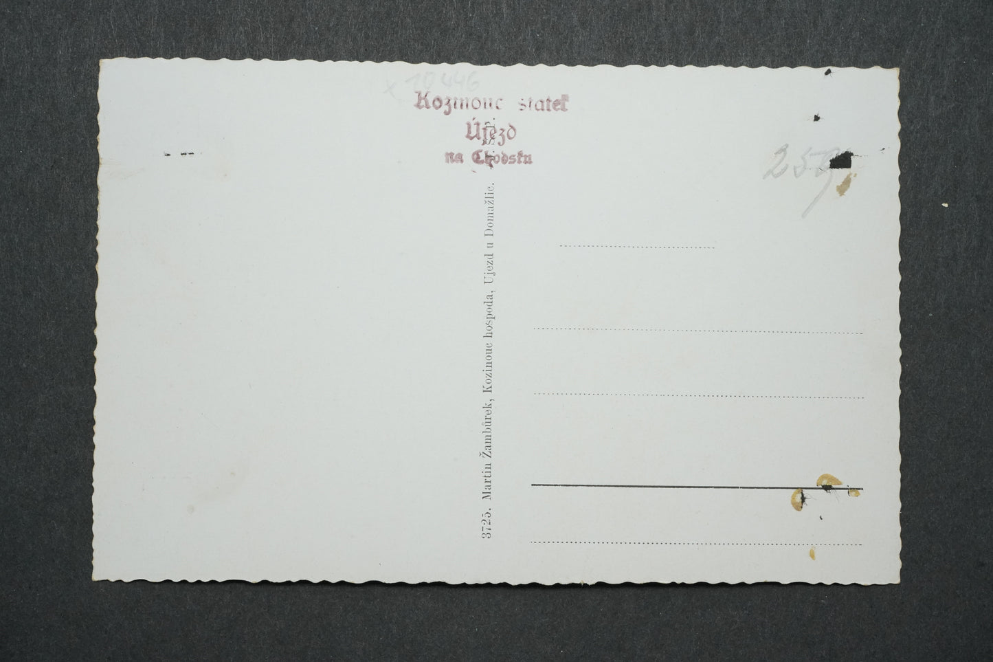 Pohlednice Újezd na Chodsku Kozinouc statek x10446