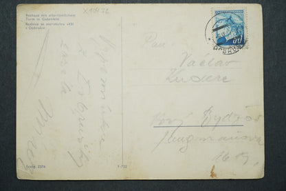 Pohlednice Dobrušice - Radnice se starobylou věží x10472