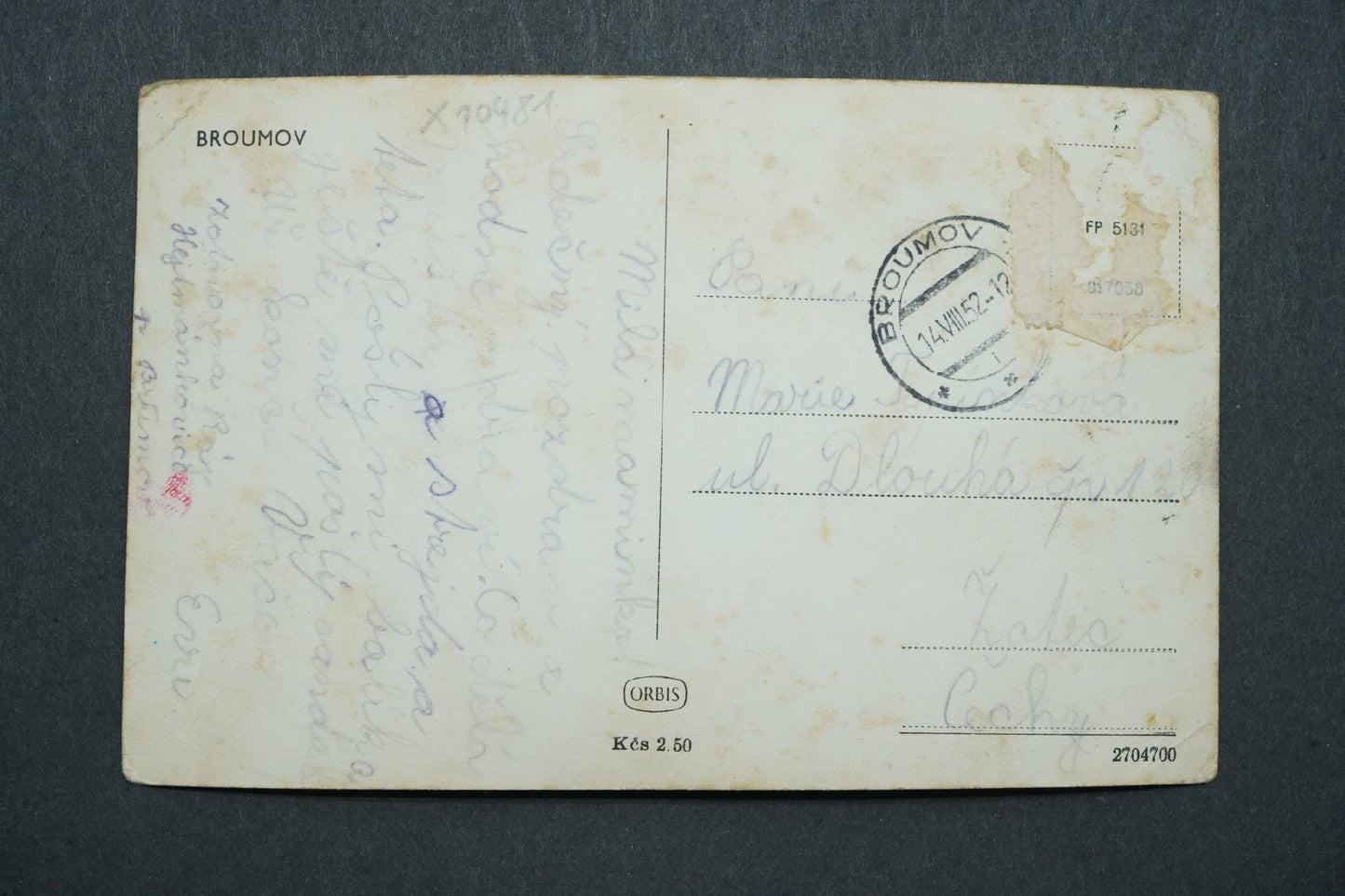 Postcard Brumlov x10481