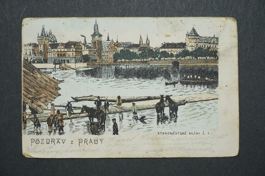 Postcard Greetings from Prague x10488
