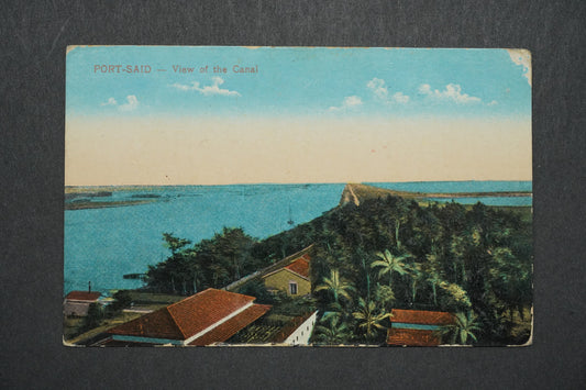 Pohlednice Port-Said - View of the Canal x10527