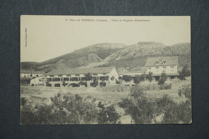 Pohlednice Mine de Djérissa Tunisie Hotel Megasin Alimentation x10547