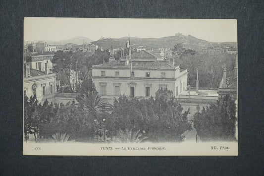 Pohlednice Tunis - La Résidence Francaise x10564