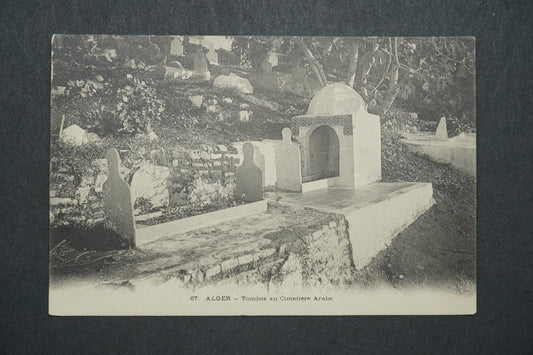 Pohlednice Alger - Tombes au Cimetiére Arabe x10566