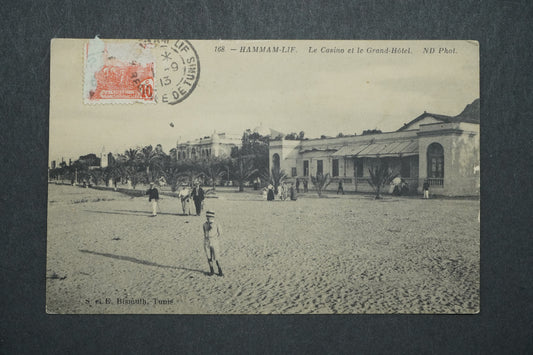 Pohlednice HAMMAM-LIF Le Casino et le Grand-Hotel x10572