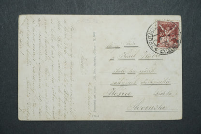 Pohlednice Žena a králíček x10596