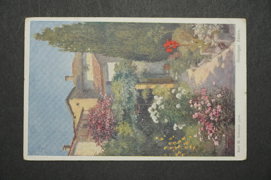 Pohlednice KARL M. SCHUTER - SONNIGER SÜDEN Pěší pluk 74 x10630
