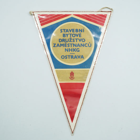 Vlaječka STAVEBNÍ BYTOVÉ DRUŽSTVO NHKG OSTRAVA SBDZ NHKG 1974