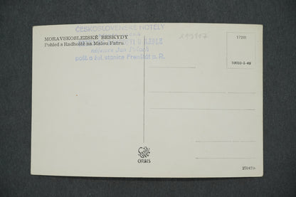 Postcard MORAVIAN-SILECIAN BESKY MOUNTAINS WITH RADHOŠTE ON THE MALA FATRA (x13117)