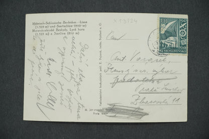 Postcard MORAVIAN-SILECIAN BESKYDY. LYSÁ HORA 1325 M (x13124)