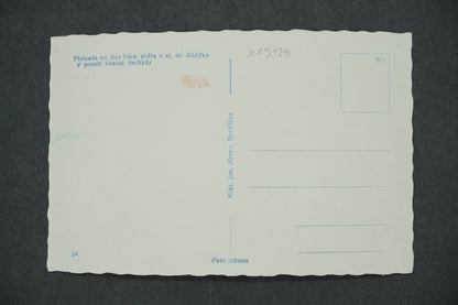 Pohlednice PŘEHRADA NA BYSTŘIČCE, V POZADÍ VSACKÉ BEZKYDY (x13129)