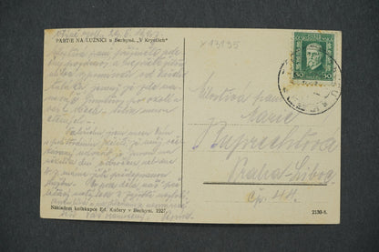 Pohlednice PARTIE NA LUŽICI U BECHYNĚ. V KRYSTLÍCH (x13135)