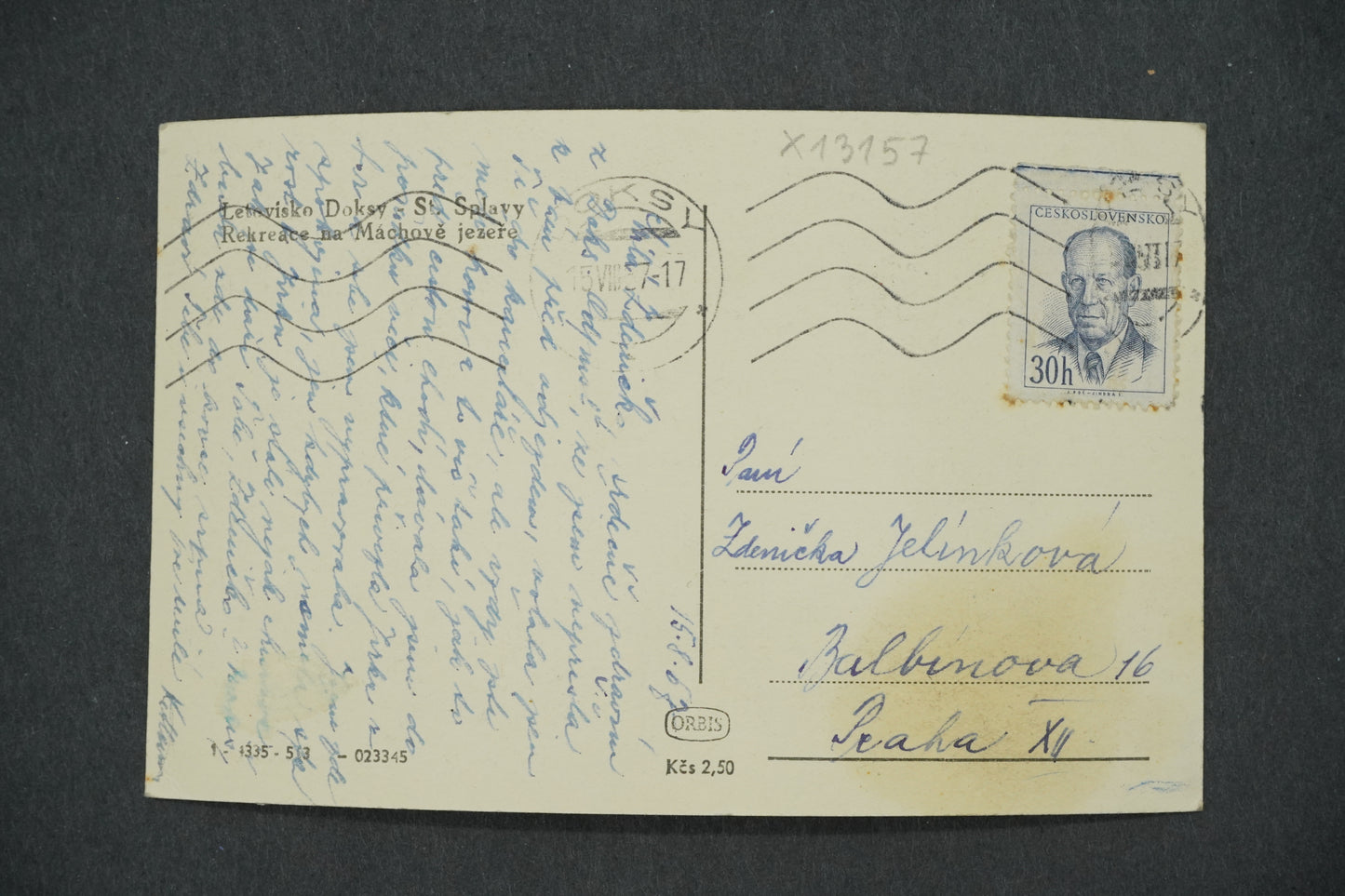 Postcard DOKSYSTARÉ SLAVAY RESORT ON MÁCH LAKE (x13157)