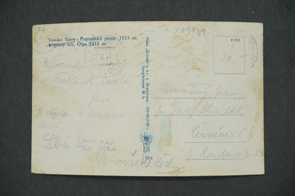 Postcard HIGH TATRAS - POPRADSKÉ PLESO (x13169)