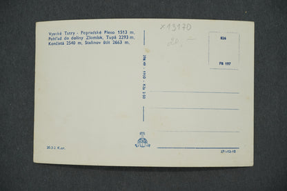 Postcard HIGH TATRAS - POPRADSKÉ PLESO (x13170)