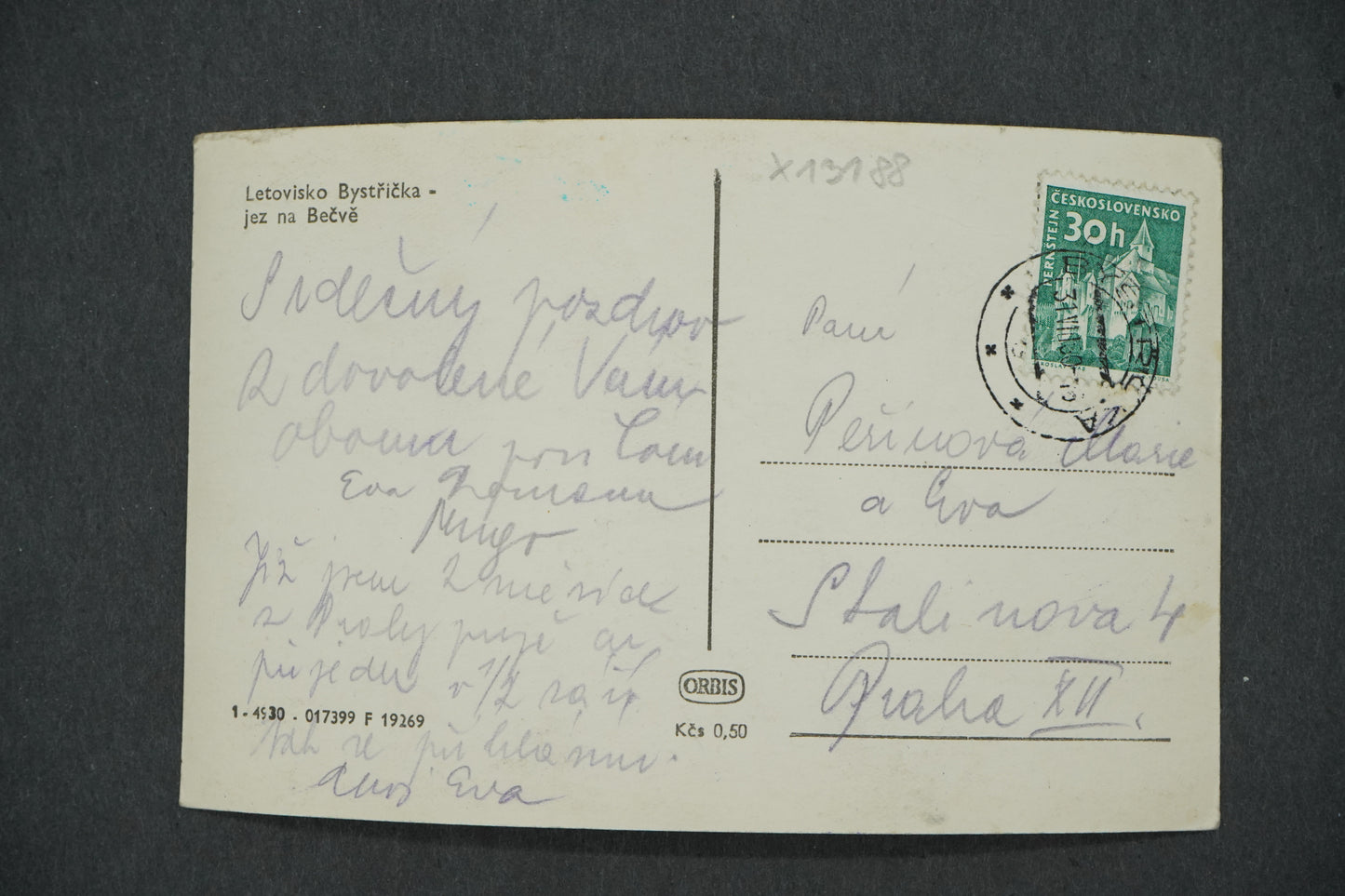 Pohlednice LETOVISKO BYSTŘIČKA JEZ NA BEČVĚ (x13188)