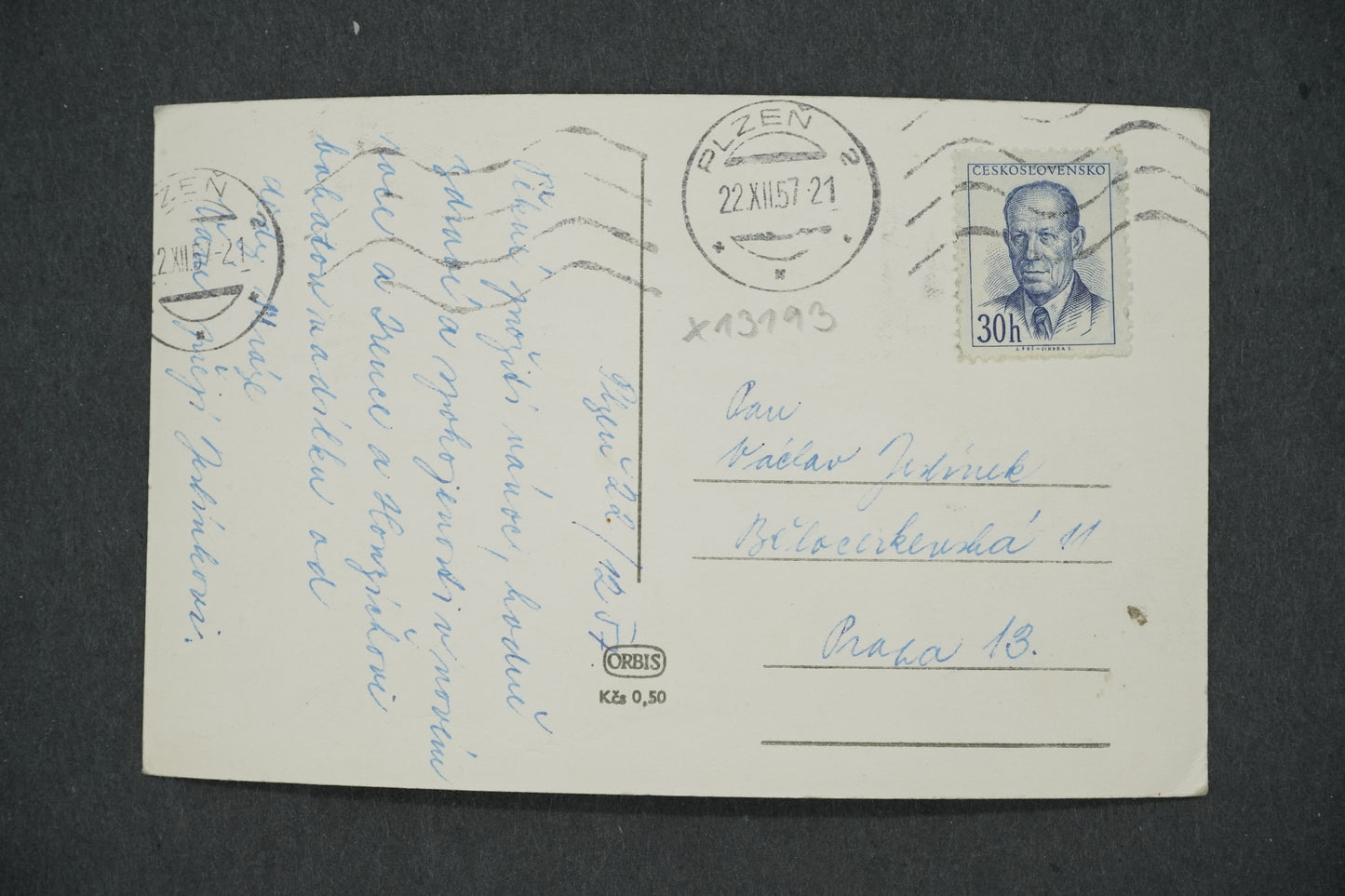 Pohlednice VESELÉ VÁNOCE (x13193)