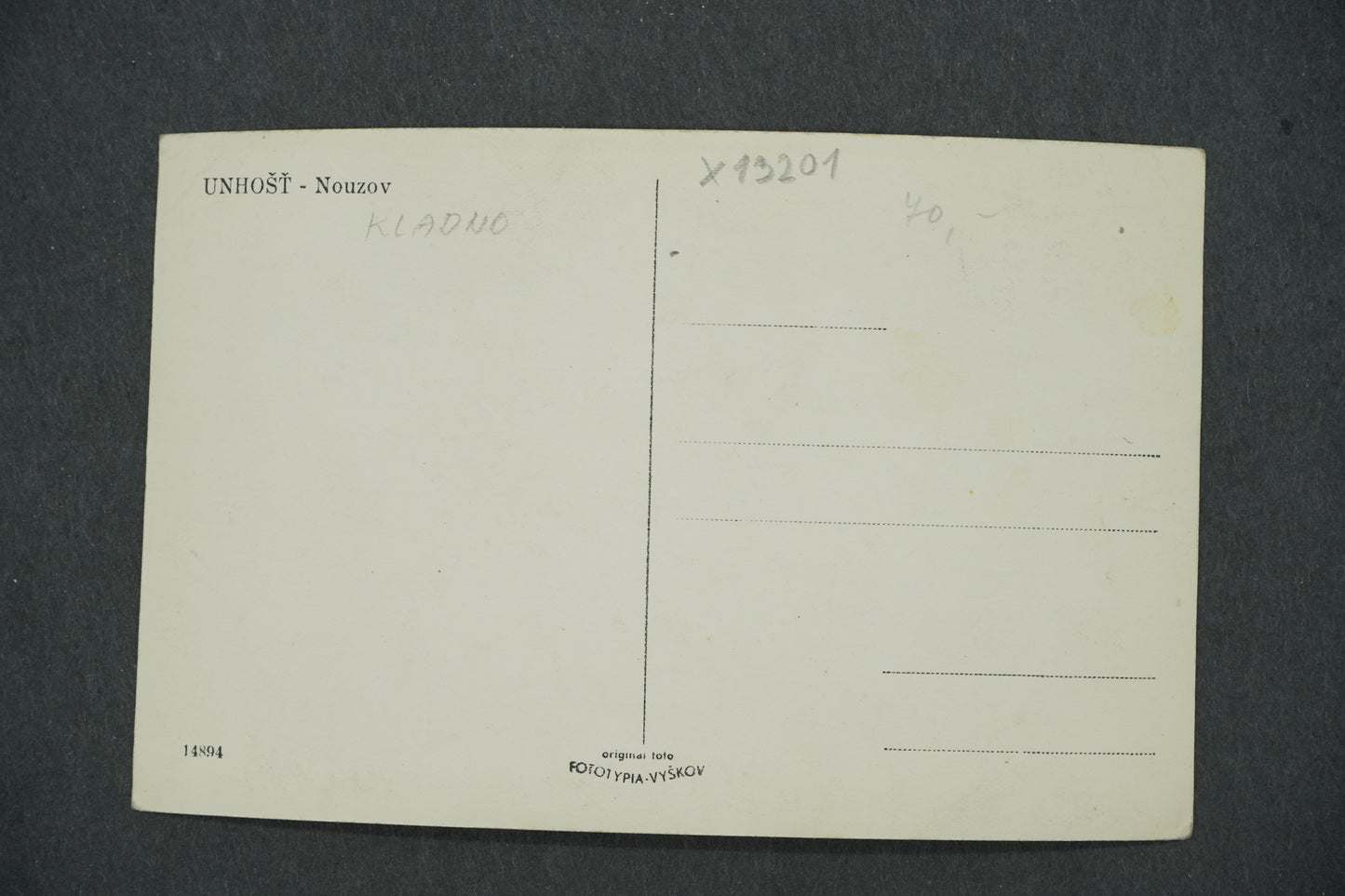 Postcard UHNOŠŤ - EMERGENCY (x13201)