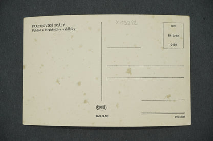 Pohlednice PRACHOVSKÉ SKÁLY POHLED S HRABĚNČINY VYHLÍDKY (x13222)