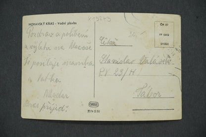 Postcard MORAVIAN KARST - WATER CRUISE (x13243)