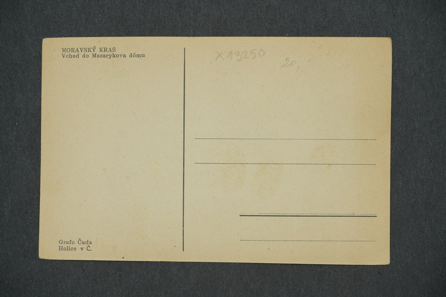 Postcard MORAVIAN KRASSTOUR ENTRANCE TO MASARYK'S HOUSE (x13250)