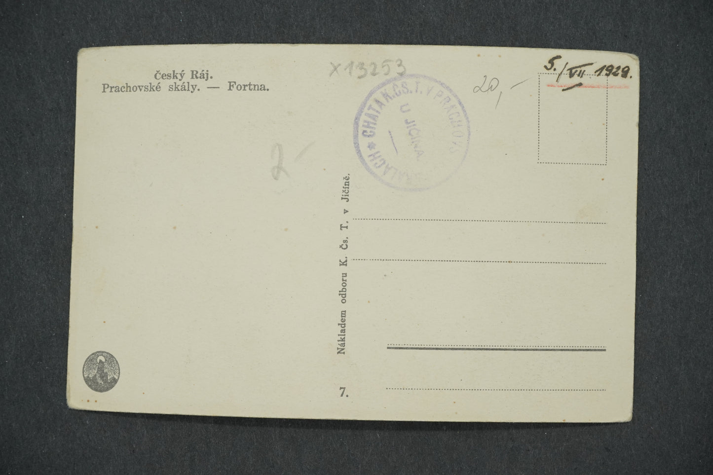 Postcard BOHEMIAN PARADISE PRACHOVSKÉ SKÁLY (x13253)