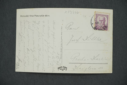 Postcard MORAVIAN KRAS - MASARYK'S HOUSE (x13266)