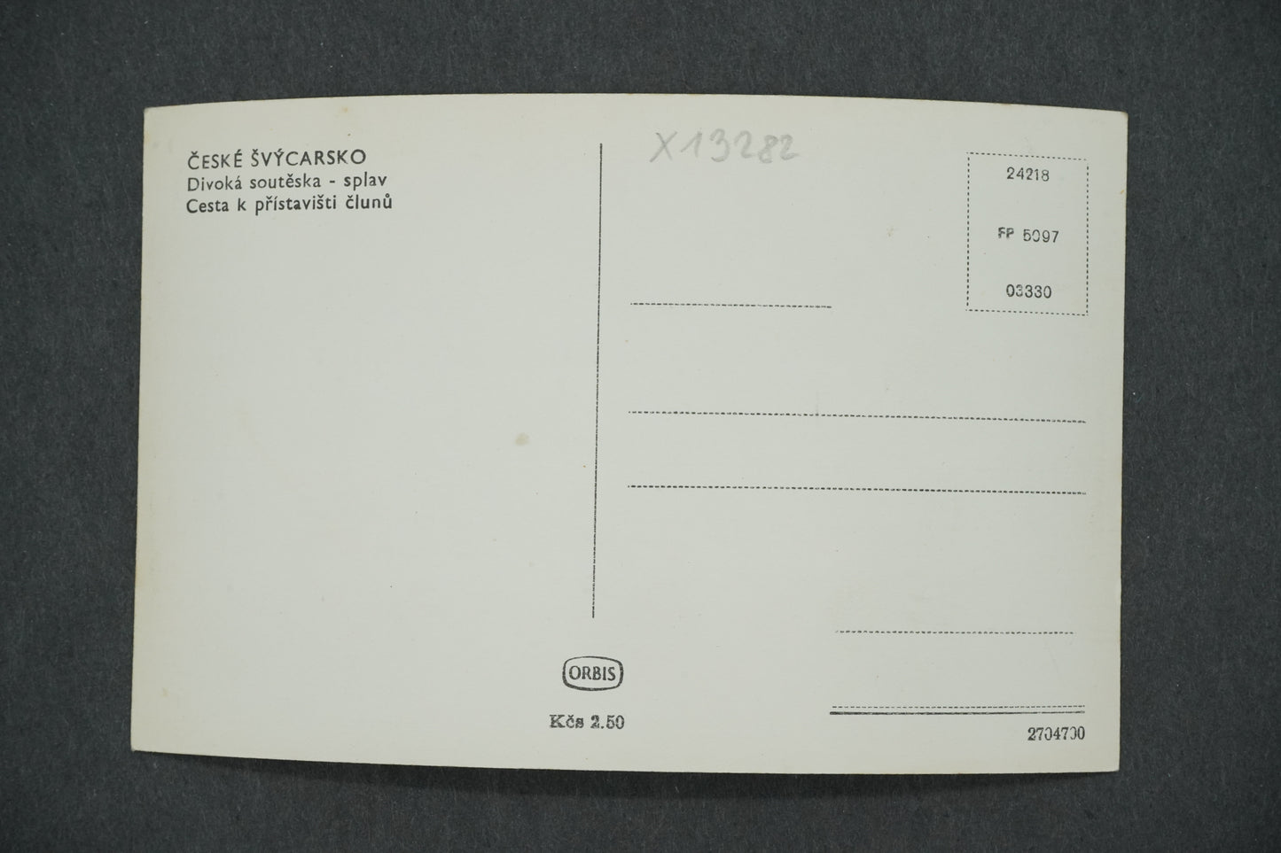 Postcard BOHEMIAN SWITZERLAND WILD GORGE - RAFTING (x13282)