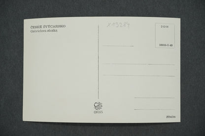 Postcard BOHEMIAN SWITZERLAND GABRIEL'S TRAIL (x13284)