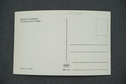 Pohlednice ČESKÉ ŠVÝCARSKO PRAVČICKÁ BRÁNA A RŮŽÁK (x13307)