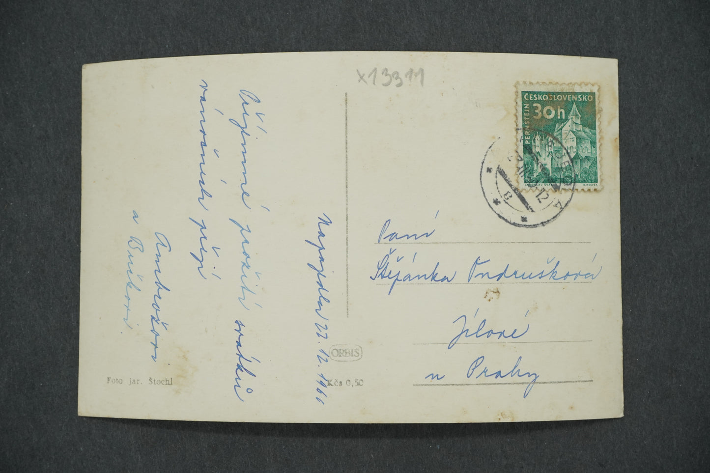 Pohlednice RADOSTNÉ VÁNOCE A NOVÝ ROK (x13311)