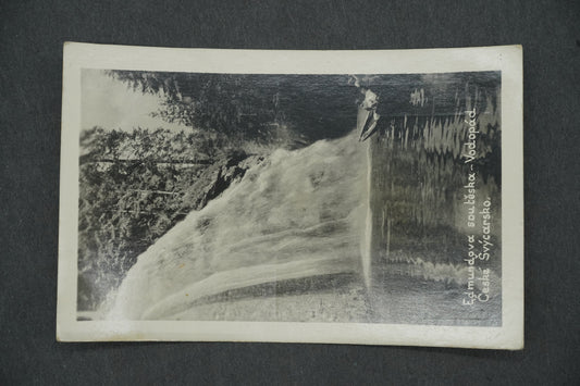 Pohlednice EDMUNDOVA SOUTĚSZKA - VODOPÁD ČESKÉ ŠVÝCARSKO (x13314)