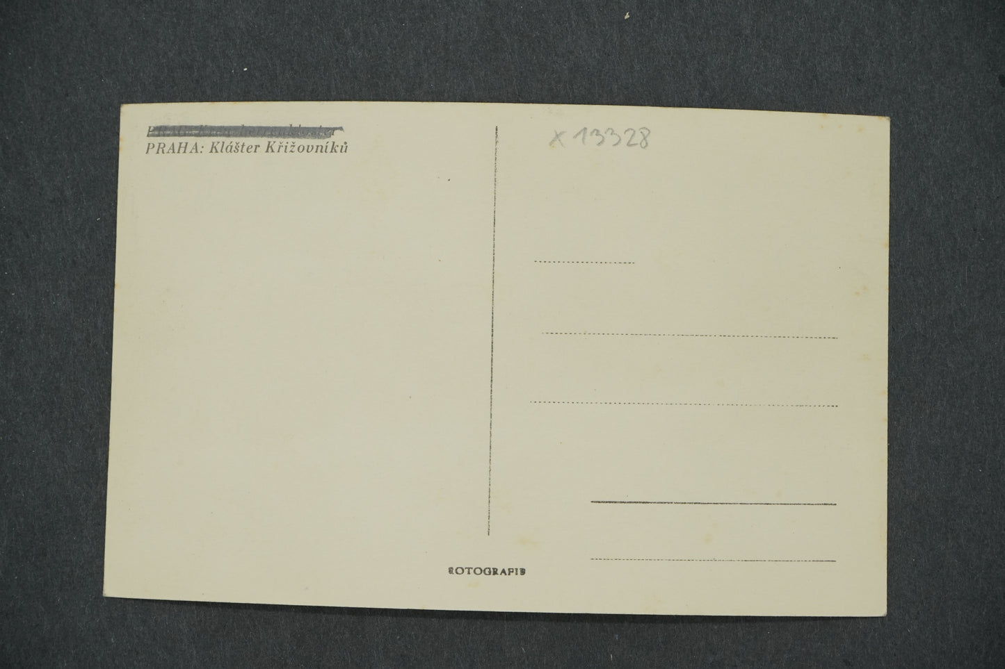 Pohlednice PRAHA KLÁŠTER KŘIŽOVNÍKŮ (x13328)